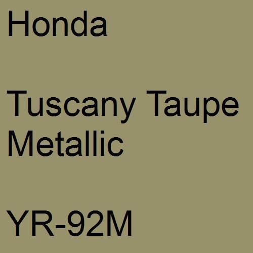 Honda, Tuscany Taupe Metallic, YR-92M.